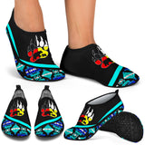 Powwow Storeaqs0031 tribe design native american aqua shoes