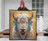 GB-NAT00912 Bison Pattern Native American Premium Quilt