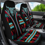 CSA-00215 Cow Skull Pattern Native American Car Seat Cover