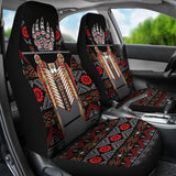 CSA-00230 Symbol Bear Pattern Native American Car Seat Cover