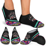 Powwow Storeaqs0023 tribe design native american aqua shoes