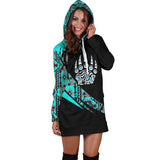 WHD0018 Southwest Symbol Native American Hoodie Dress