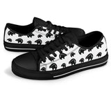 LTS0001 Bear Symbol Native American Low Top Canvas Shoe