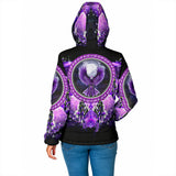 GB-NAT00908 Thunderbird Native Women's Padded Hooded Jacket