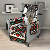 CSF-0070 Wolf Native American 23" Chair Sofa Protector