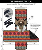 CSF-0066 Bear Native American 23" Chair Sofa Protector