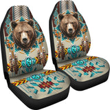 CSA-00224 Bear Pattern Native American Car Seat Cover