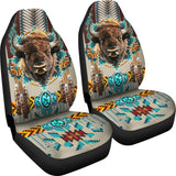 CSA-00224 Bison Pattern Native American Car Seat Cover