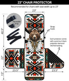 CSF-0072 Bear Native American  23" Chair Sofa Protector