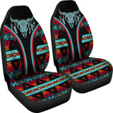 CSA-00215 Cow Skull Pattern Native American Car Seat Cover