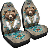 CSA-00226 Bear Pattern Native American Car Seat Cover