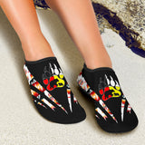 Powwow Storeaqs0035 tribe design native american aqua shoes