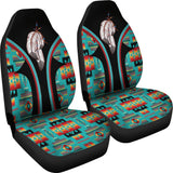 CSA-00220 Feather Pattern Native American Car Seat Cover