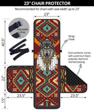 CSF-0069 Wolf Native American 23" Chair Sofa Protector