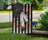 Powwow Storegb nat00108 feather native american flag decor