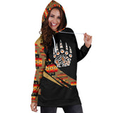 WHD0020 Southwest Symbol Native American Hoodie Dress
