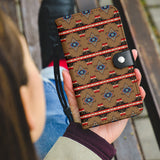 GB-HW00096 Pattern Brown Native Wallet Phone Case