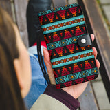 GB-HW0011313 Turtle Pattern Native American Wallet Phone Case