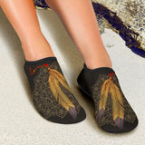 Powwow Storebds 00035 pattern native american aqua shoes