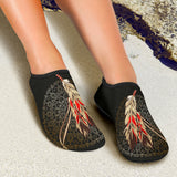 Powwow Storegb nat00551 feathers native american aqua shoes