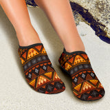 GB-NAT00644 Tribe Design Native American Aqua Shoes