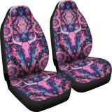 CSA-00245 Bison Skull Pattern Native American Car Seat Cover