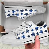 LTS0001-01 Bear Symbol Native American Low Top Canvas Shoe