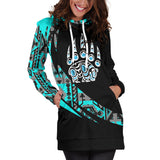 WHD0018 Southwest Symbol Native American Hoodie Dress