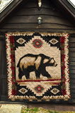 GB-NAT00900 Bear Pattern Native American Premium Quilt