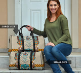 GB-NAT00069 Turquoise Blue Pattern Breastplate Travel Bag