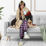 QLT-0015 Bison Pattern Native Hooded Blanket