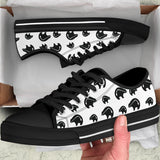 LTS0001 Bear Symbol Native American Low Top Canvas Shoe