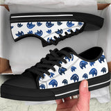 LTS0001 Bear Symbol Native American Low Top Canvas Shoe