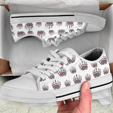 LTS0004 Southwest Bear Native American Low Top Canvas Shoe