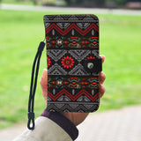 GB-HW0011306 Tribe Pattern Native Wallet Phone Case