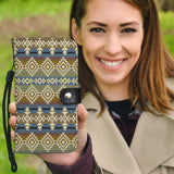 GB-NAT00750 Pattern Yellow Native American Wallet Phone Case