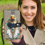 WPC0005 Eagle Tribe Design Native American Wallet Phone Case