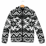 GB-NAT00441 Pattern Native Women's Padded Hooded Jacket