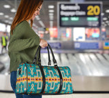 GB-NAT00062-05 Turquoise Tribe Design Travel Bag