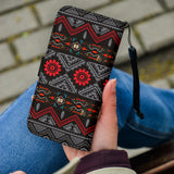 GB-HW0011306 Tribe Pattern Native Wallet Phone Case