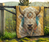 GB-NAT00912 Bison Pattern Native American Premium Quilt