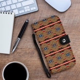 GB-HW00096 Pattern Brown Native Wallet Phone Case