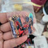 10pcs Colorful Bohemian Ethnic Feather Charms - Romantic DIY Jewelry Pendants