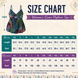 Bison Pattern Native American Women's Cami Peplum Top DS260710M03