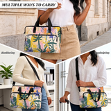 GB-NAT00640 Feather Native American Quilted Computer Bag