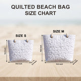 GB-NAT00639 Wolf Feather Native American Quilted Beach Bag