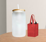 CBF0008 Feather Native Combo Frosted Glass Bottle Bag