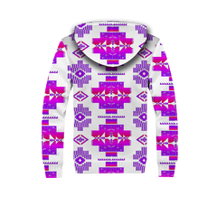 Powwow Storegb nat00720 01 purple pattern native 3d fleece hoodie