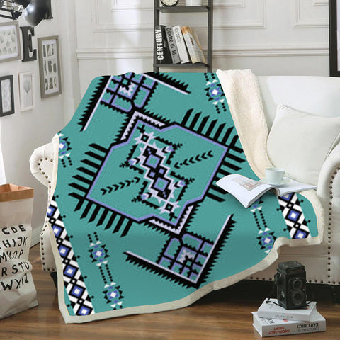 Powwow StoreBLK0041 Pattern Tribal Native Blanket