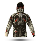 Powwow Store gb nat00238 native chief skull 3d hoodie with mask